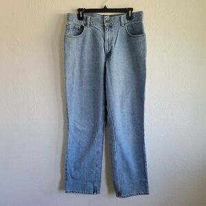 L.L.Bean Vintage Straight Jeans Original Fit Blue Womens Size 14